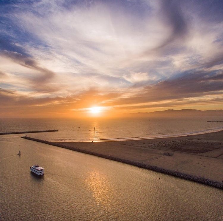 sunset - office party on a yacht