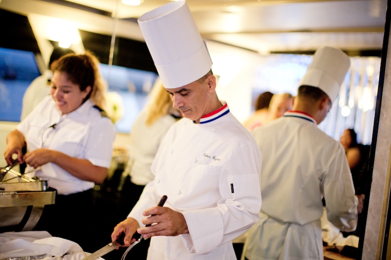 yacht party rental FantaSea Yachts Cooking