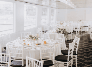 Yacht weddings can have customizable themes and decor. 