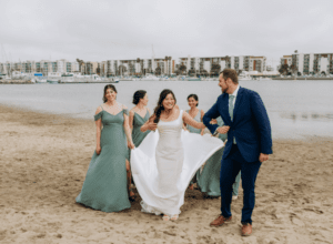 wedding dress for a boat wedding