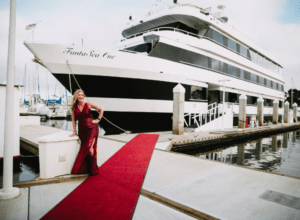elegant yacht party as a corporate event