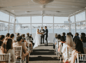 wedding ceremony on a yacht