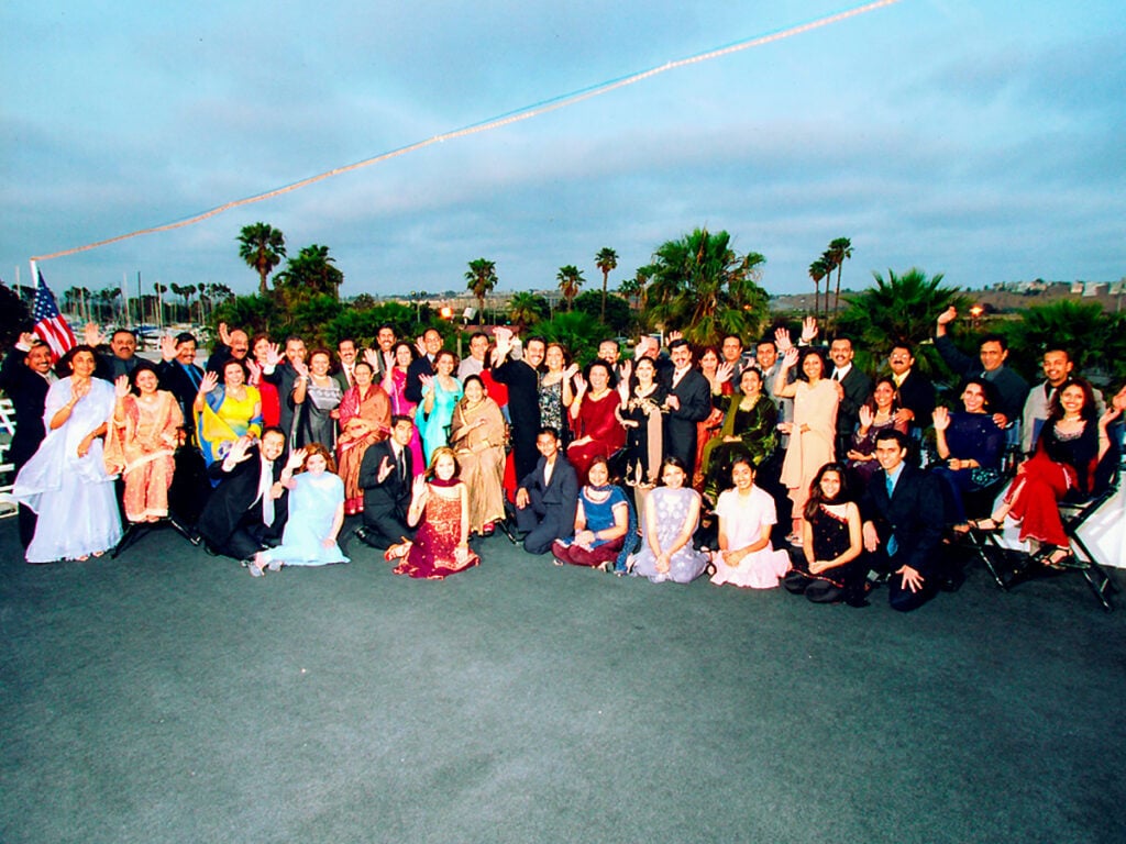 event on top of yacht