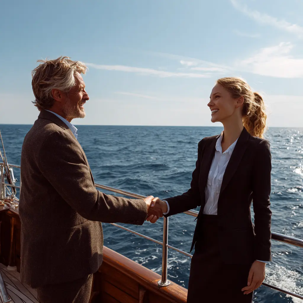 Entertain VIP clients on a yacht