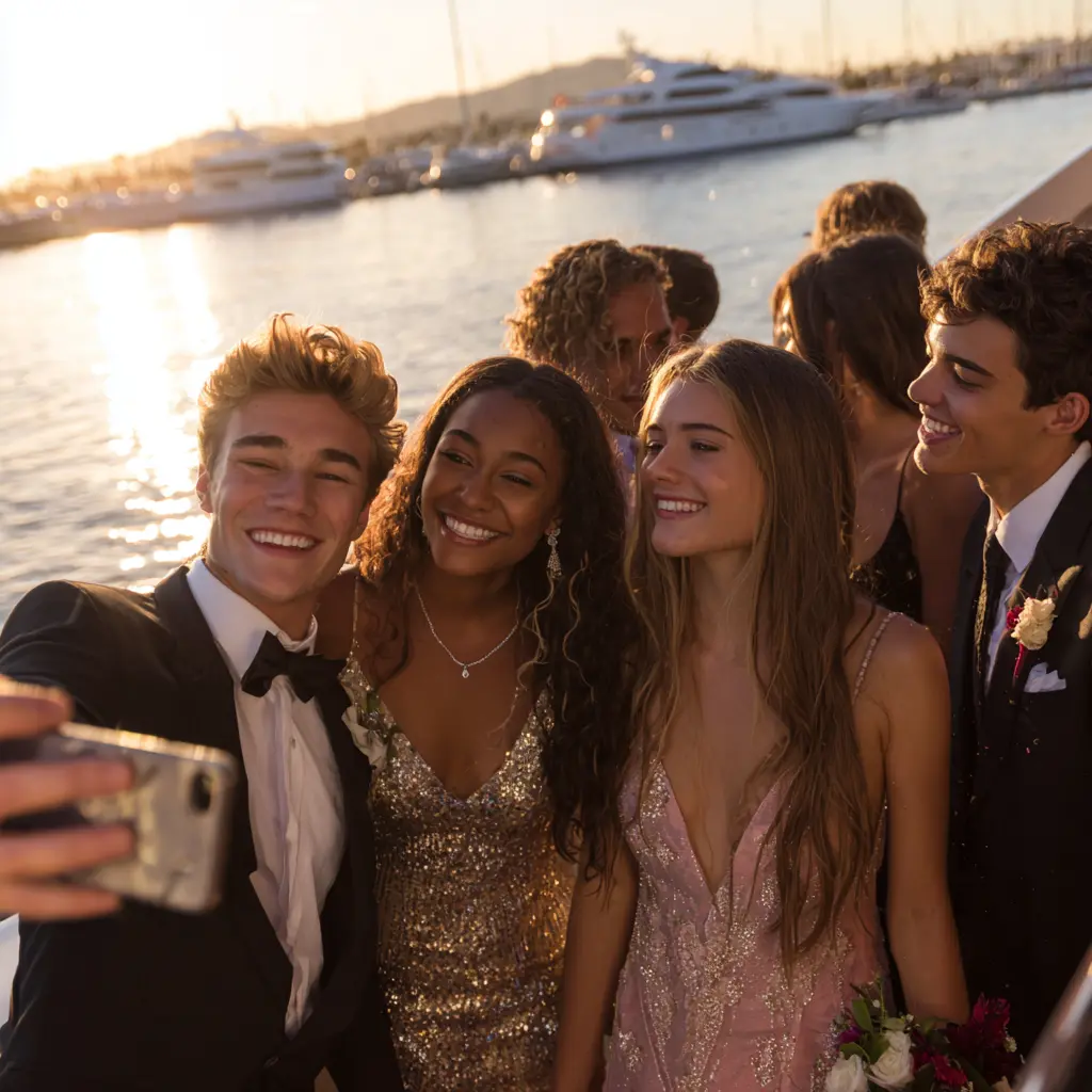 prom on a yacht